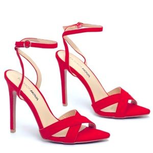 Fashion Nova “When Will You Understand" Red Heels